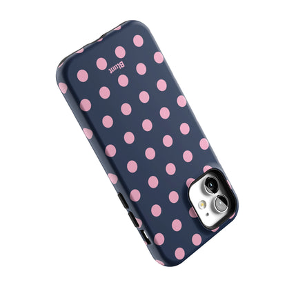 Navy Polka iPhone Case gallery - Iphone_12_Iphone_5