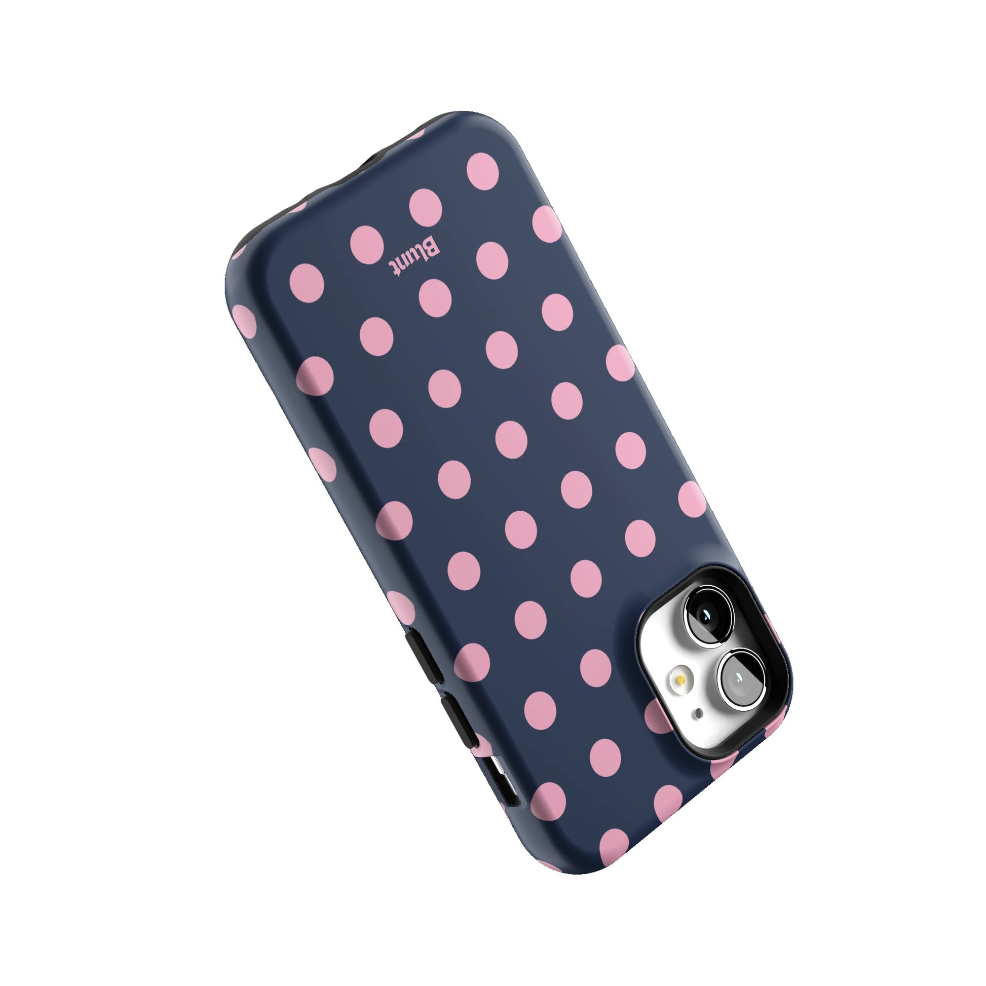 Navy Polka iPhone Case gallery - Iphone_12_Mini_Air_Plus_5