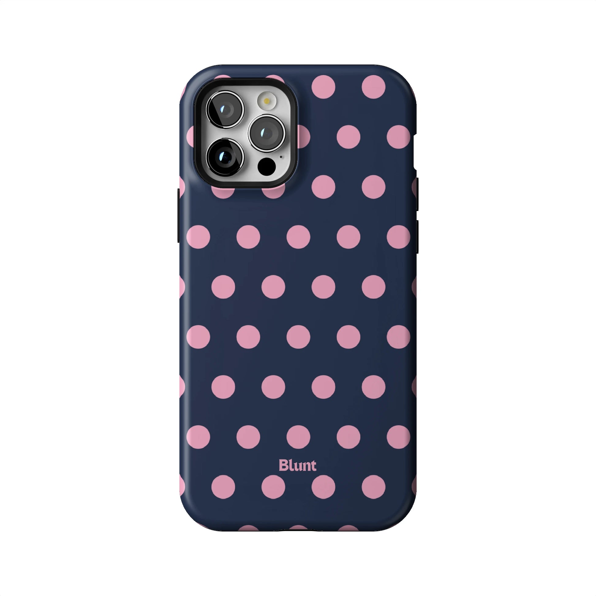 Navy Polka iPhone Case gallery - Iphone_12_Pro_1