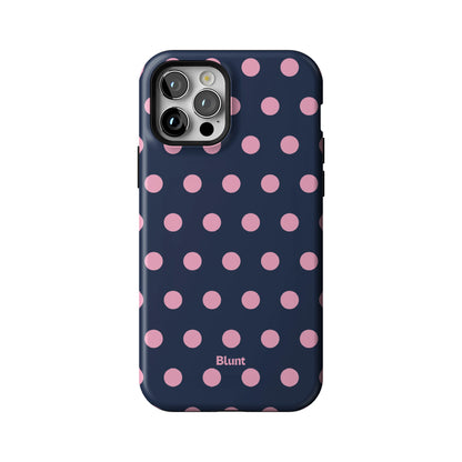 Navy Polka iPhone Case gallery - Iphone_12_Pro_1