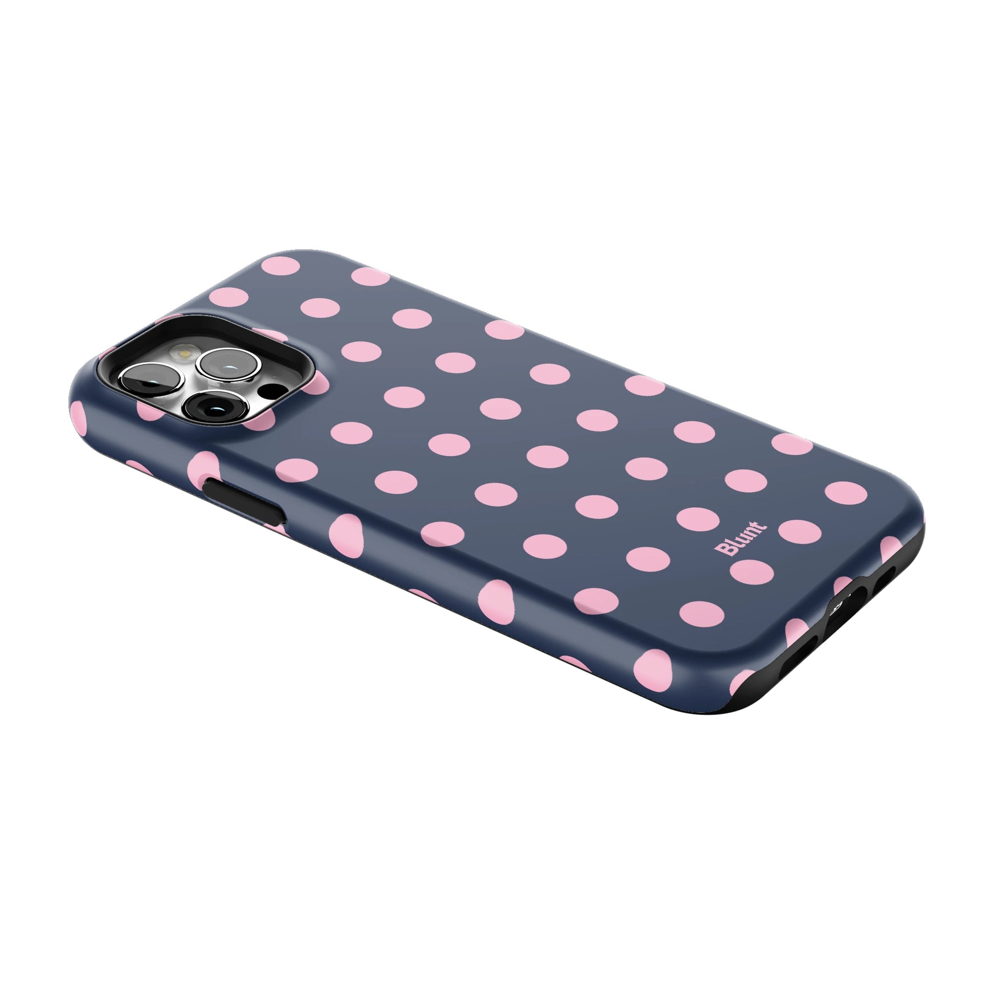 Navy Polka iPhone Case gallery - Iphone_12_Pro_2