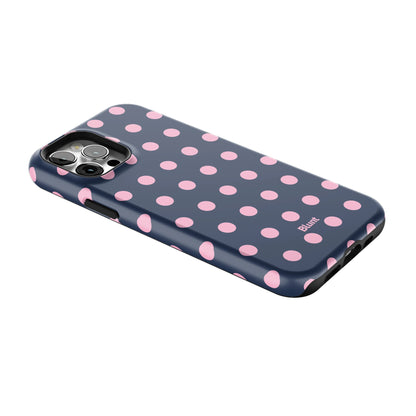 Navy Polka iPhone Case gallery - Iphone_12_Pro_2