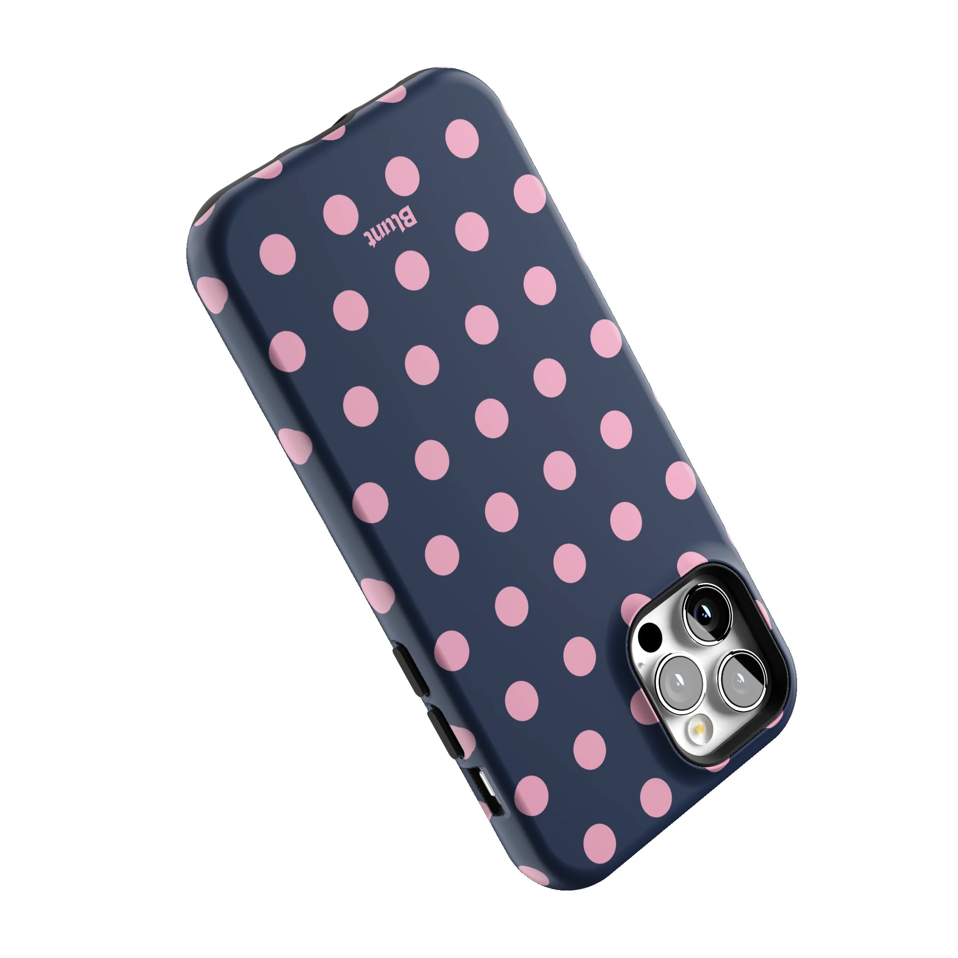 Navy Polka iPhone Case gallery - Iphone_12_Pro_5