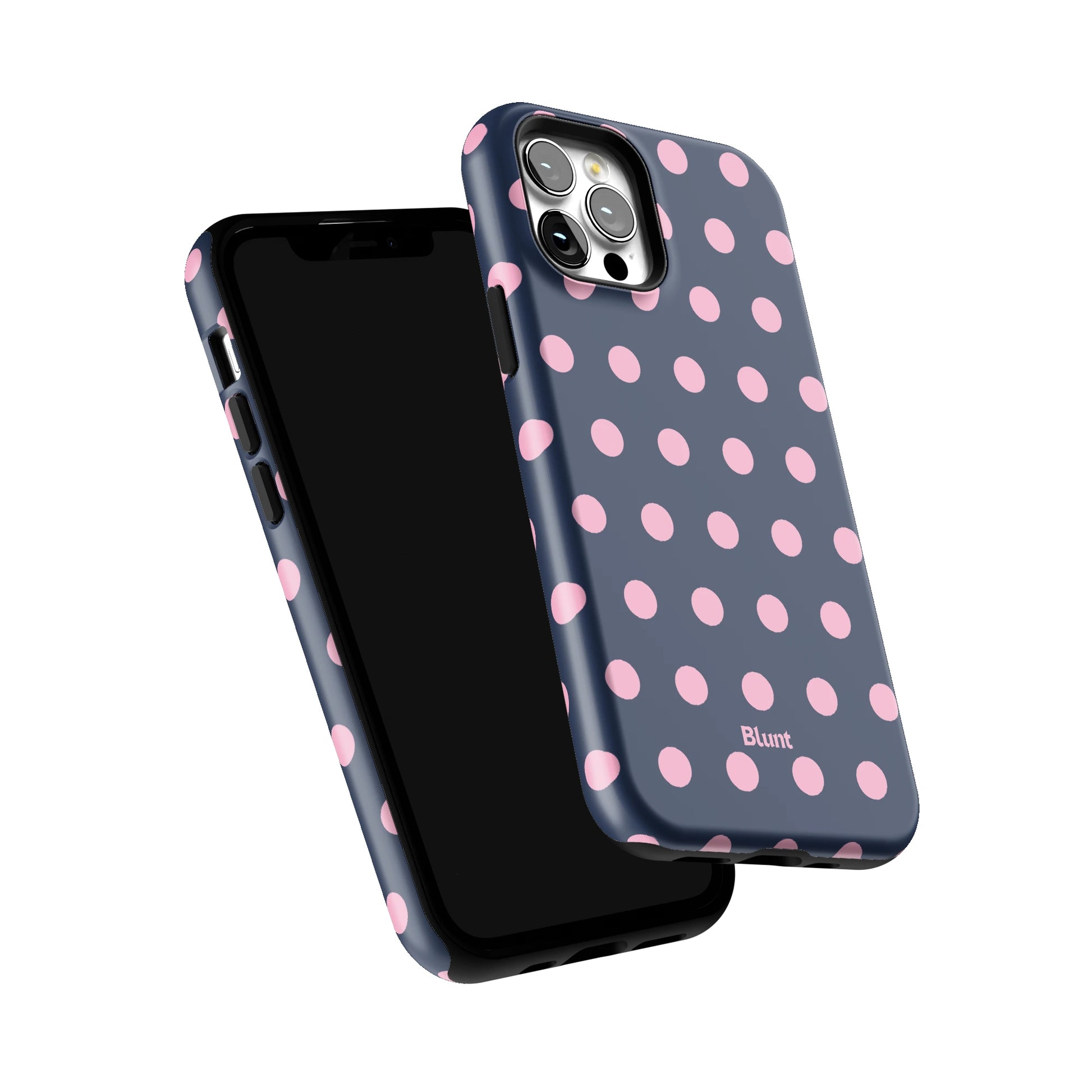 Navy Polka iPhone Case gallery - Iphone_12_Pro_6