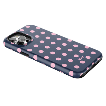 Navy Polka iPhone Case gallery - Iphone_12_Pro_Max_2
