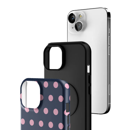 Navy Polka iPhone Case gallery - Iphone_13_Iphone_3