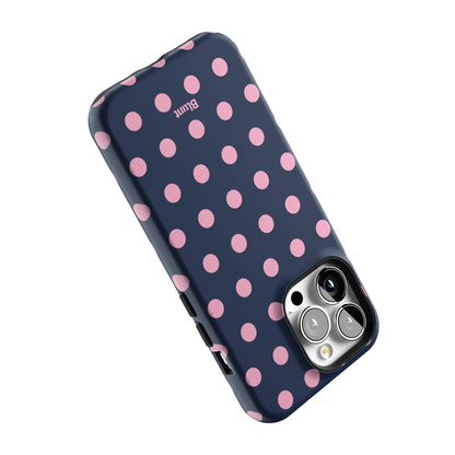 Navy Polka iPhone Case gallery - Iphone_13_Pro_5