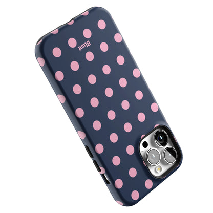 Navy Polka iPhone Case gallery - Iphone_13_Pro_Max_5