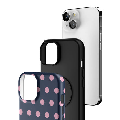 Navy Polka iPhone Case gallery - Iphone_14_Iphone_3