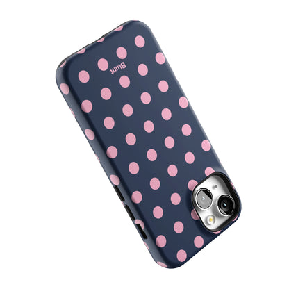 Navy Polka iPhone Case gallery - Iphone_14_Iphone_5
