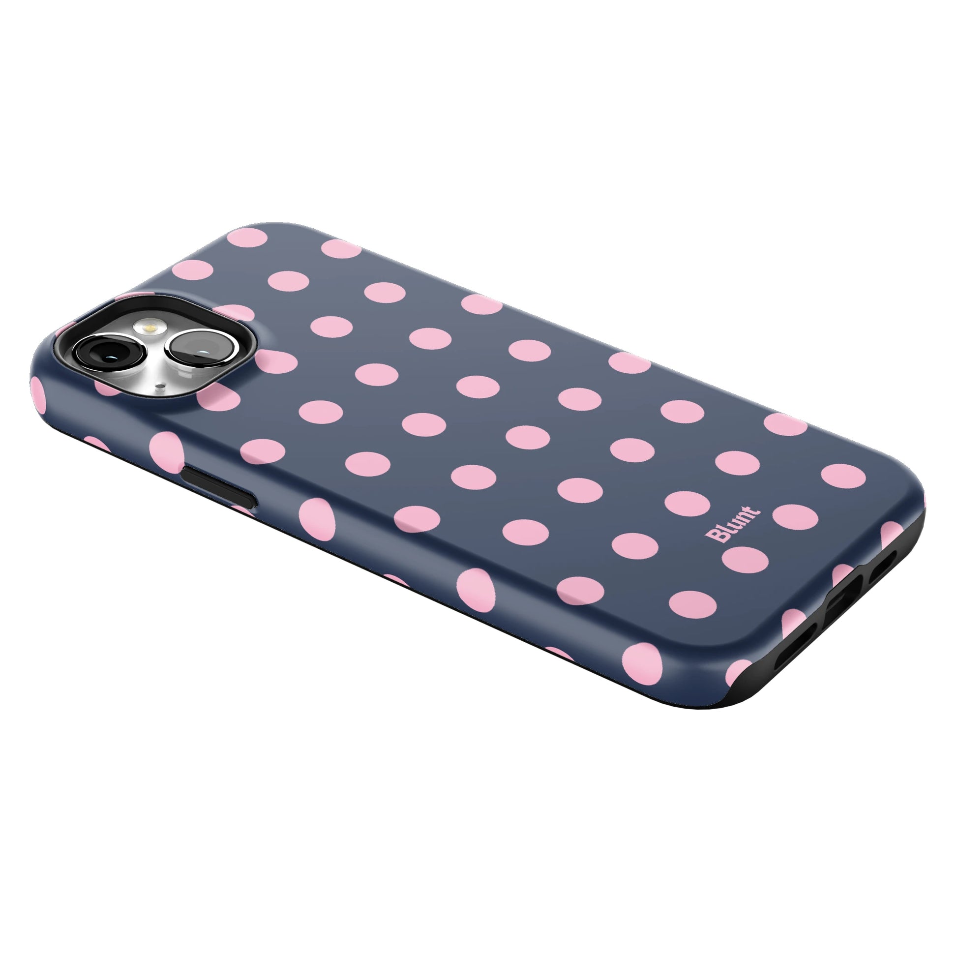 Navy Polka iPhone Case gallery - Iphone_14_Mini_Air_Plus_2