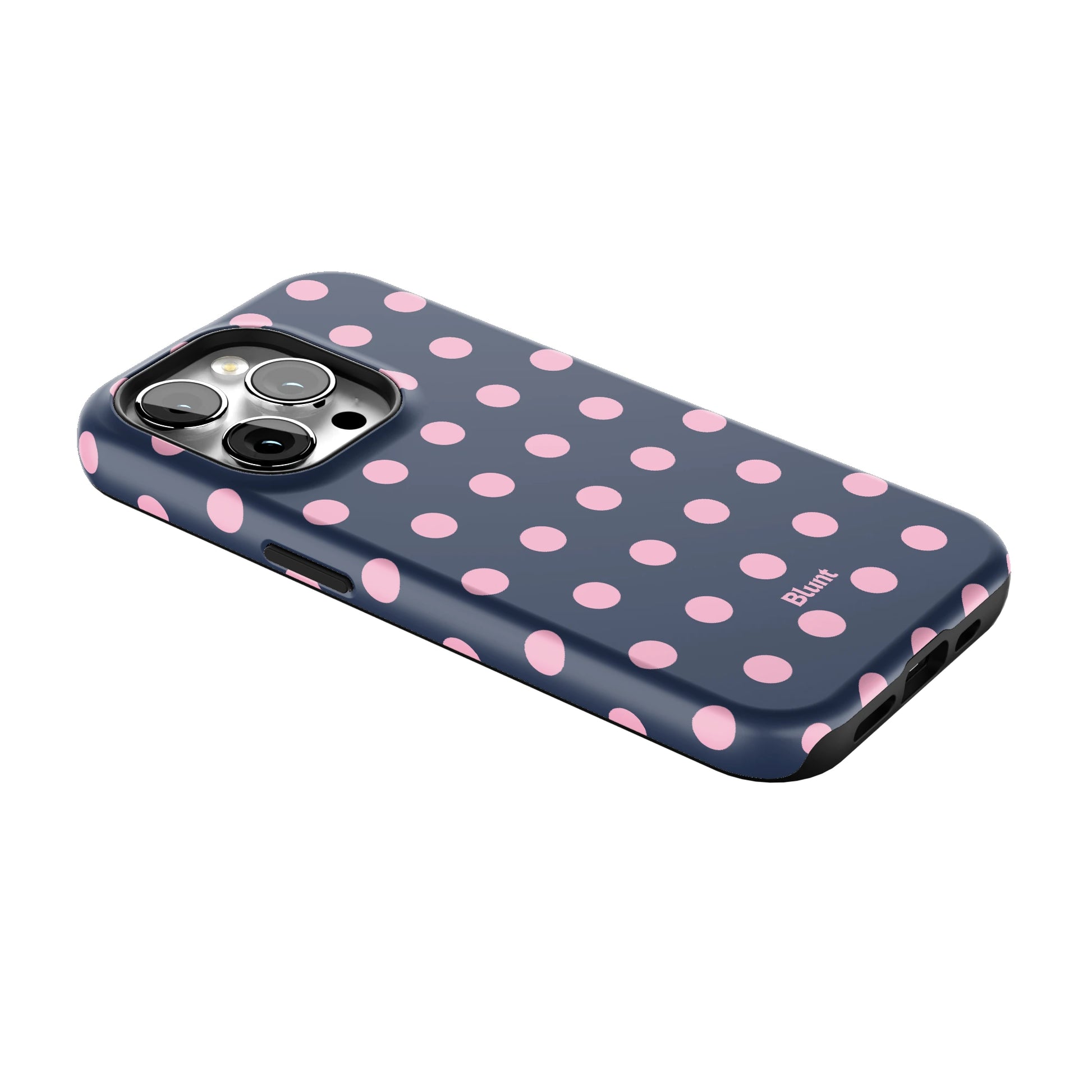 Navy Polka iPhone Case gallery - Iphone_14_Pro_2