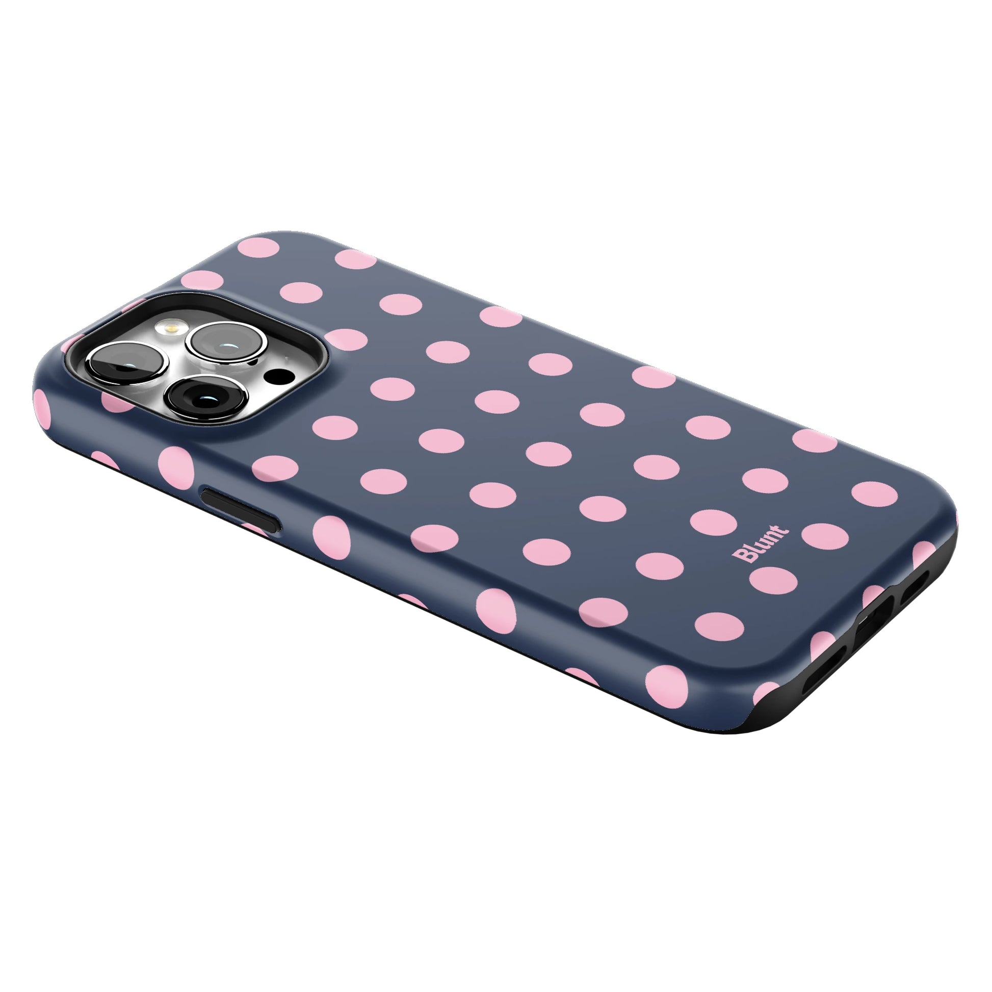 Navy Polka iPhone Case gallery - Iphone_14_Pro_Max_2