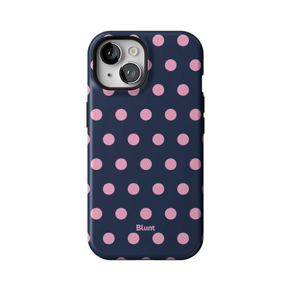 Navy Polka iPhone Case gallery - Iphone_15_Iphone_1