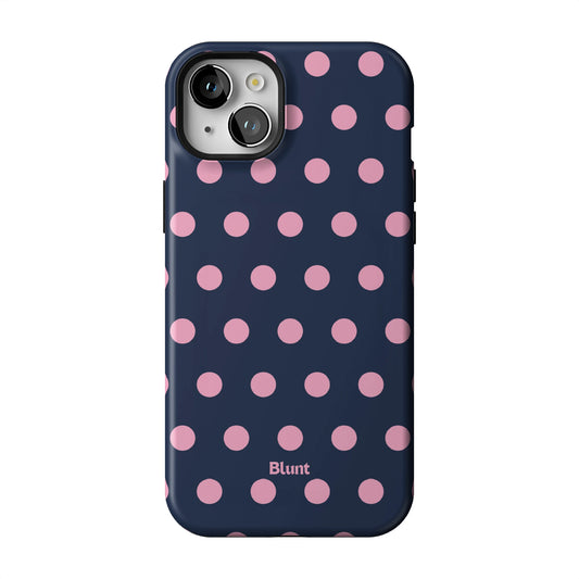 Navy Polka iPhone Case gallery - Iphone_15_Mini_Air_Plus_1