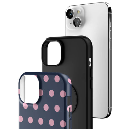 Navy Polka iPhone Case gallery - Iphone_15_Mini_Air_Plus_3