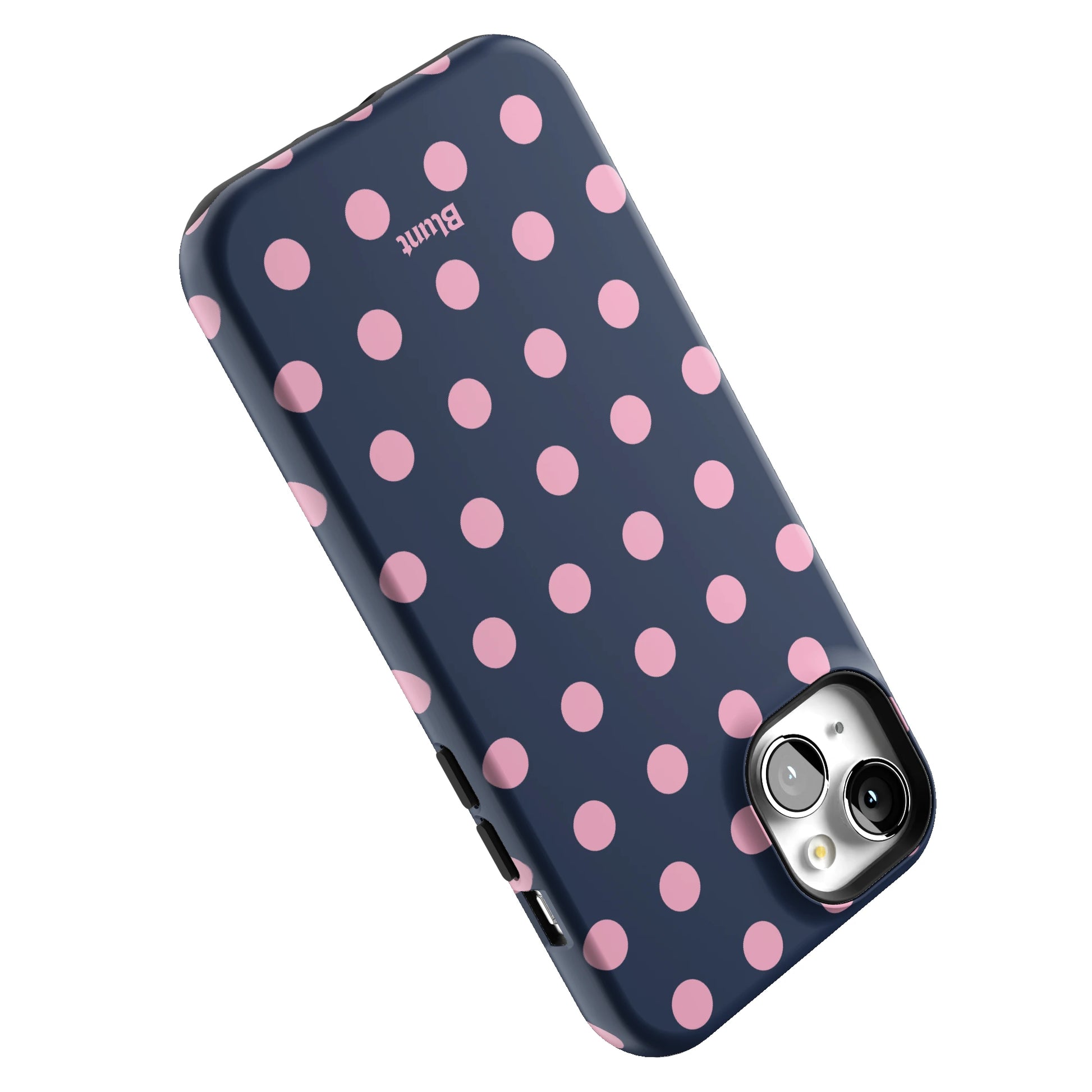 Navy Polka iPhone Case gallery - Iphone_15_Mini_Air_Plus_5