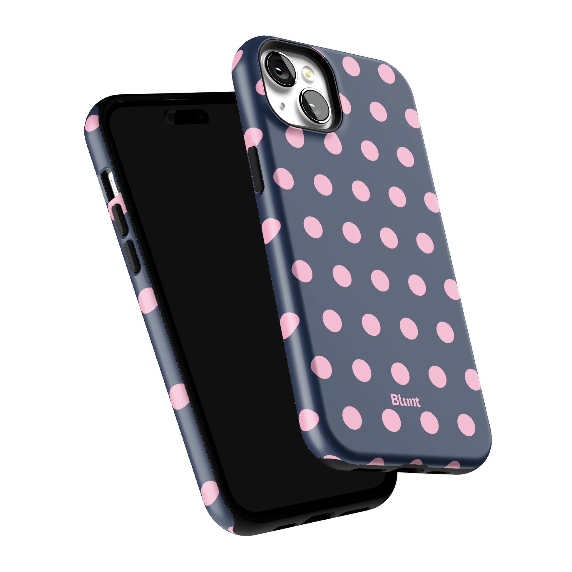 Navy Polka iPhone Case gallery - Iphone_15_Mini_Air_Plus_6
