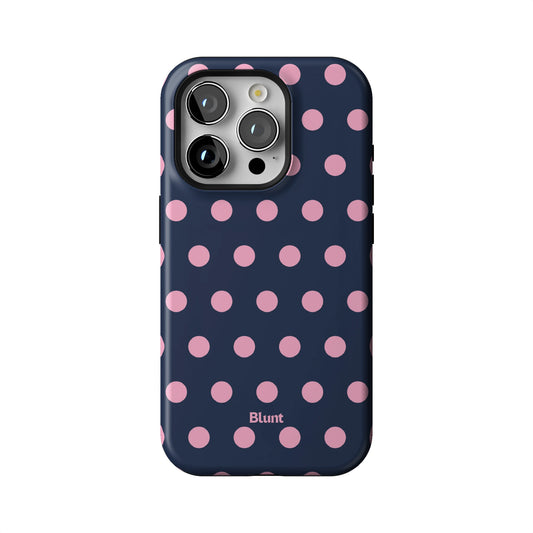 Navy Polka iPhone Case gallery - Iphone_15_Pro_1