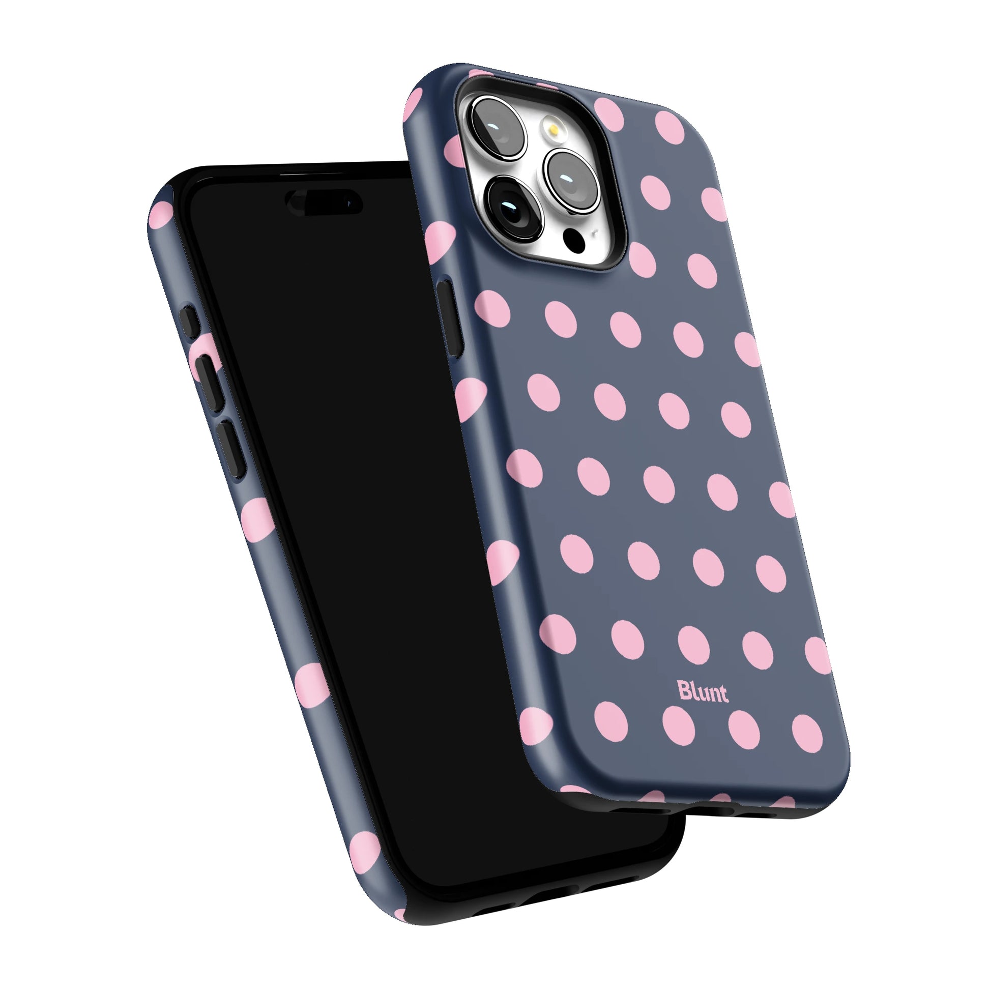 Navy Polka iPhone Case gallery - Iphone_15_Pro_Max_6