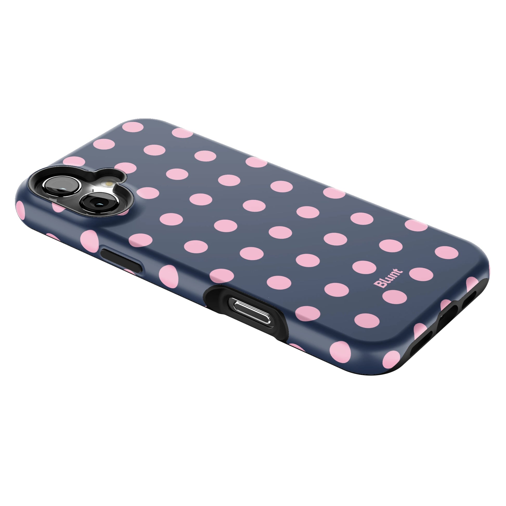 Navy Polka iPhone Case gallery - Iphone_16_Mini_Air_Plus_2