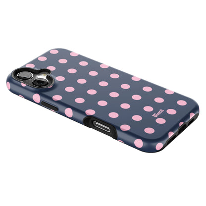 Navy Polka iPhone Case gallery - Iphone_16_Mini_Air_Plus_2