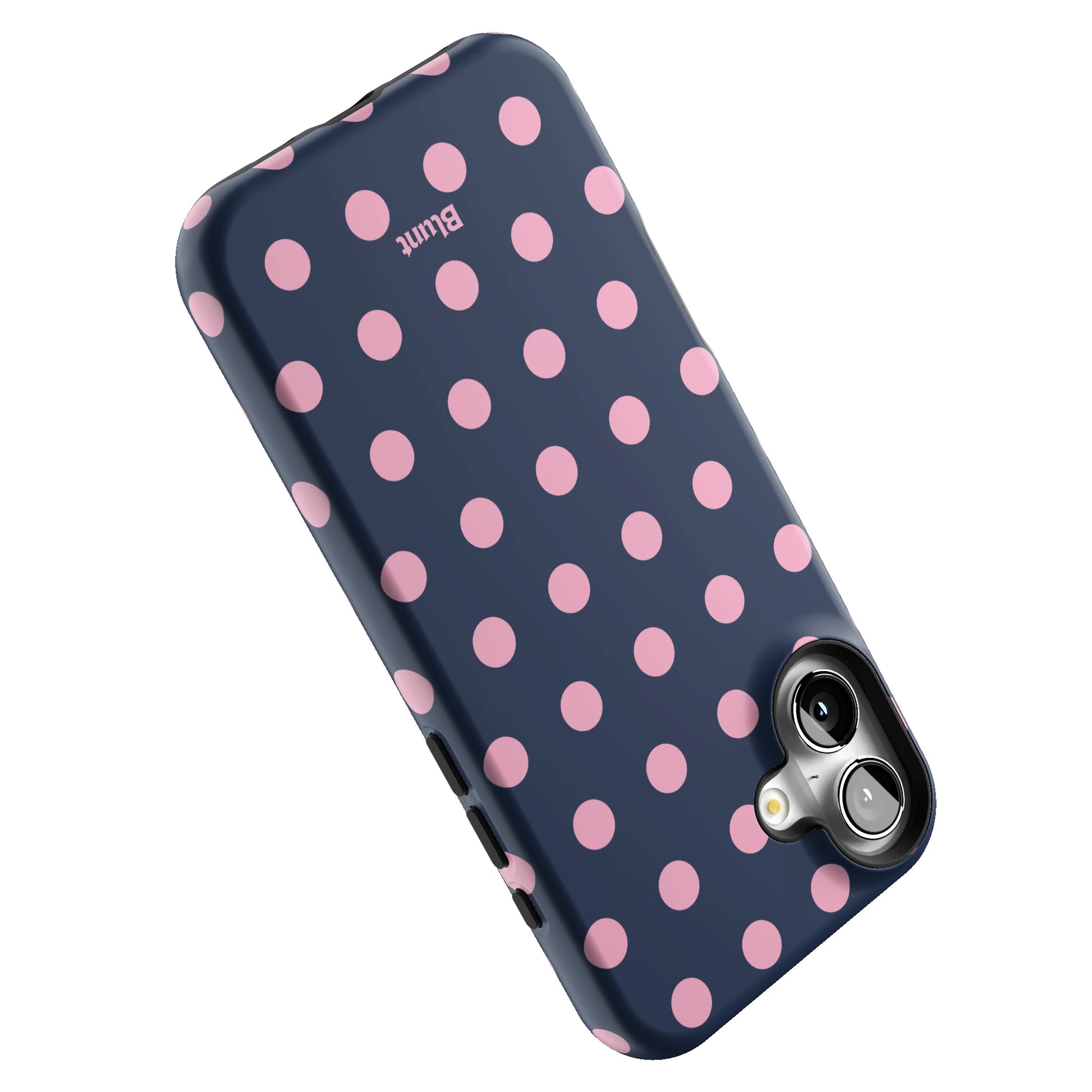 Navy Polka iPhone Case gallery - Iphone_16_Mini_Air_Plus_5