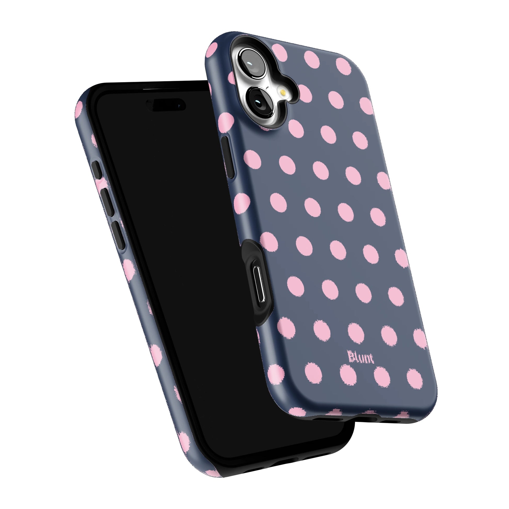 Navy Polka iPhone Case gallery - Iphone_16_Mini_Air_Plus_6