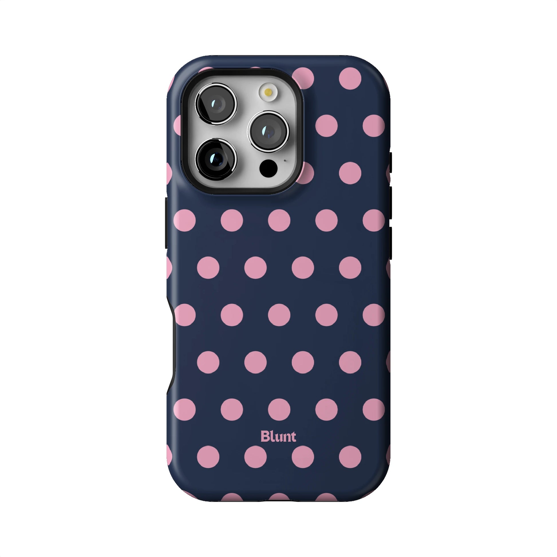 Navy Polka iPhone Case gallery - Iphone_16_Pro_1