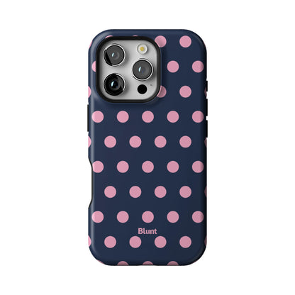 Navy Polka iPhone Case gallery - Iphone_16_Pro_1
