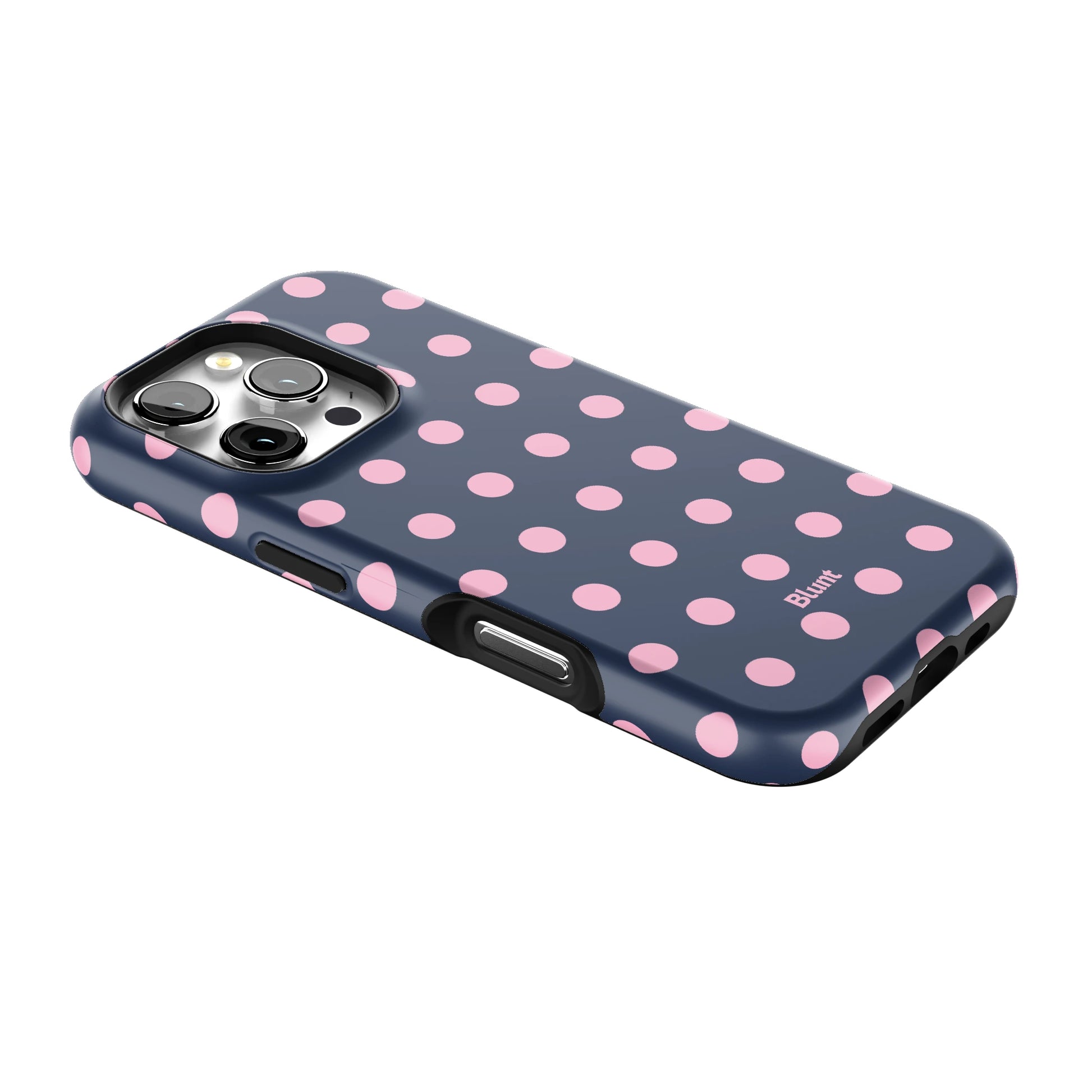 Navy Polka iPhone Case gallery - Iphone_16_Pro_2