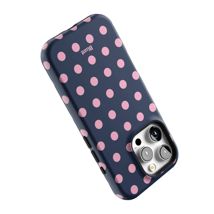 Navy Polka iPhone Case gallery - Iphone_16_Pro_5