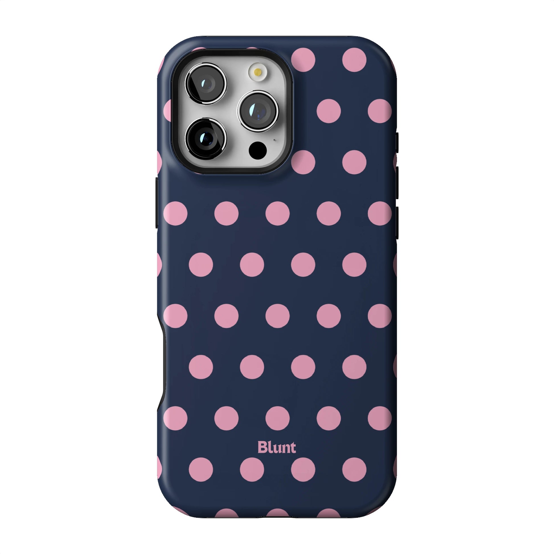 Navy Polka iPhone Case gallery - Iphone_16_Pro_Max_1