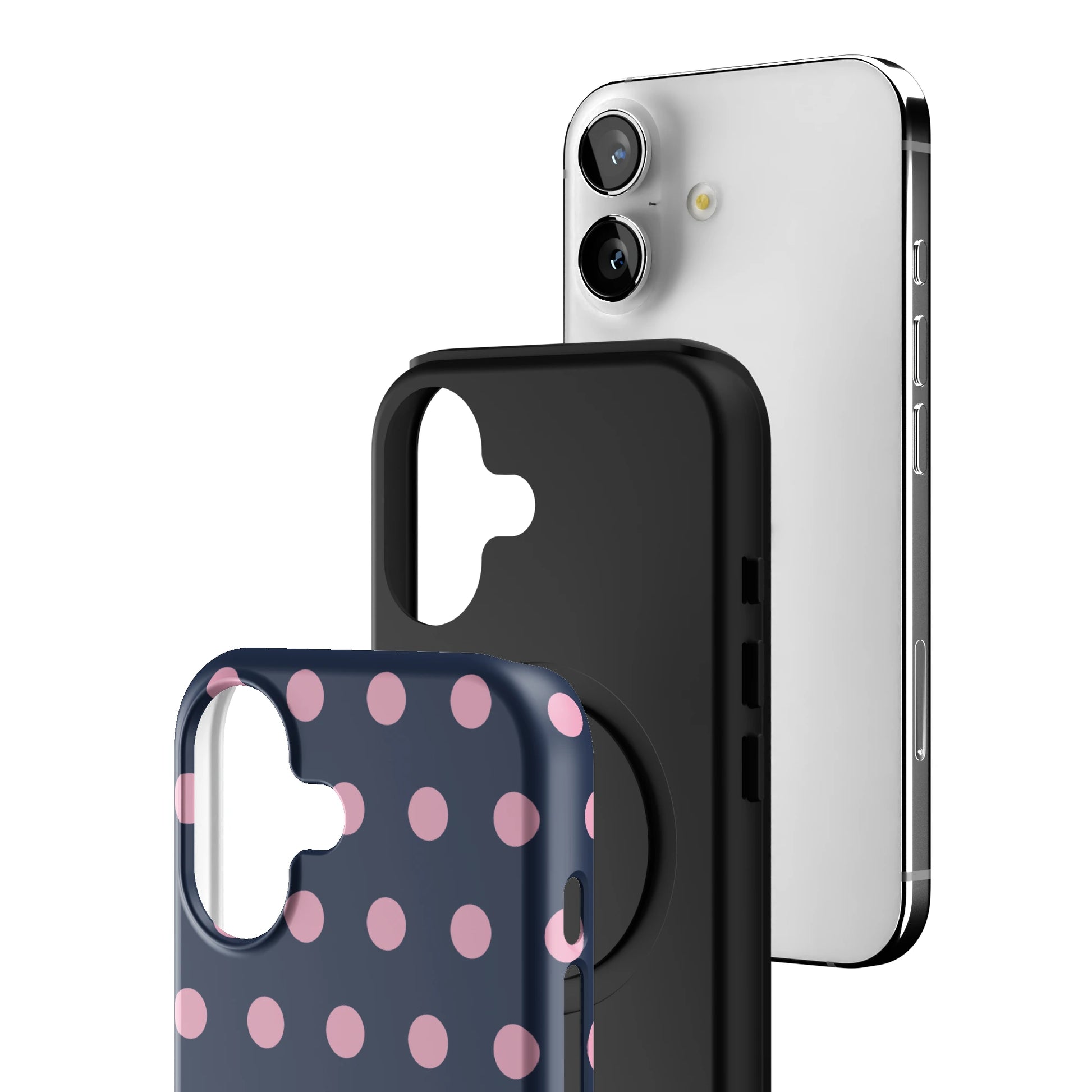 Navy Polka iPhone Case gallery - Iphone_17_Iphone_3