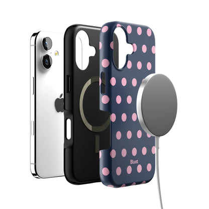 Navy Polka iPhone Case gallery - Iphone_17_Iphone_4
