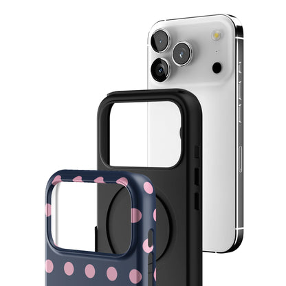 Navy Polka iPhone Case gallery - Iphone_17_Pro_3