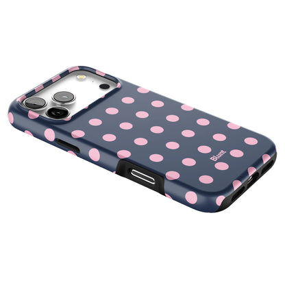 Navy Polka iPhone Case gallery - Iphone_17_Pro_Max_2