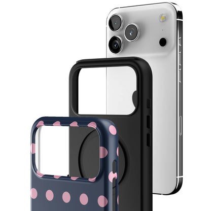 Navy Polka iPhone Case gallery - Iphone_17_Pro_Max_3