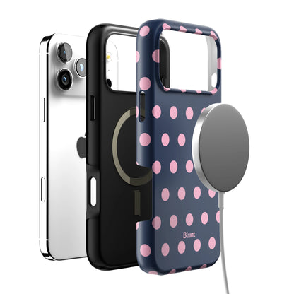 Navy Polka iPhone Case gallery - Iphone_17_Pro_Max_4