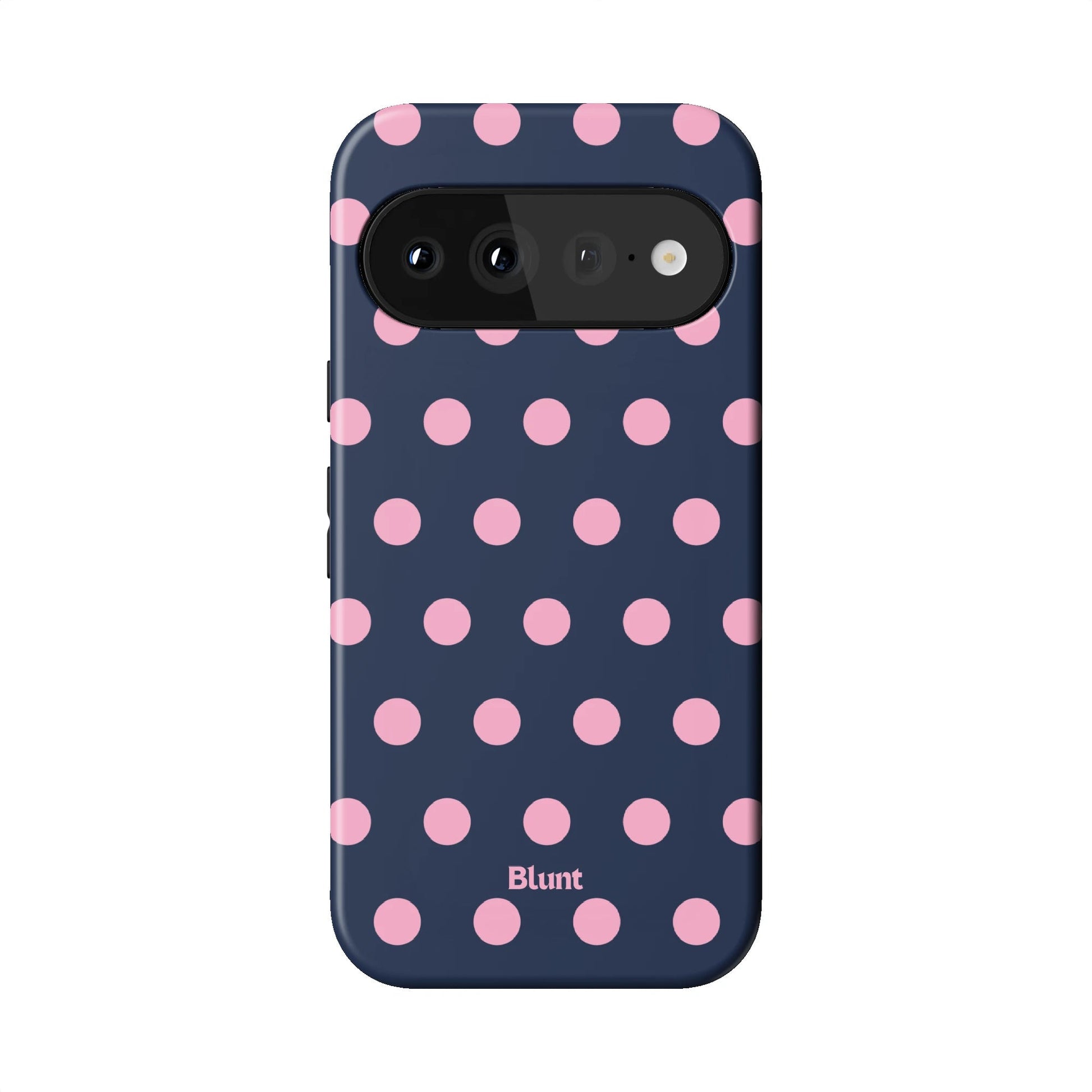 Navy Polka Pixel Case - Blunt Cases