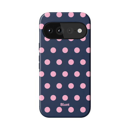 Navy Polka Pixel Case - Blunt Cases