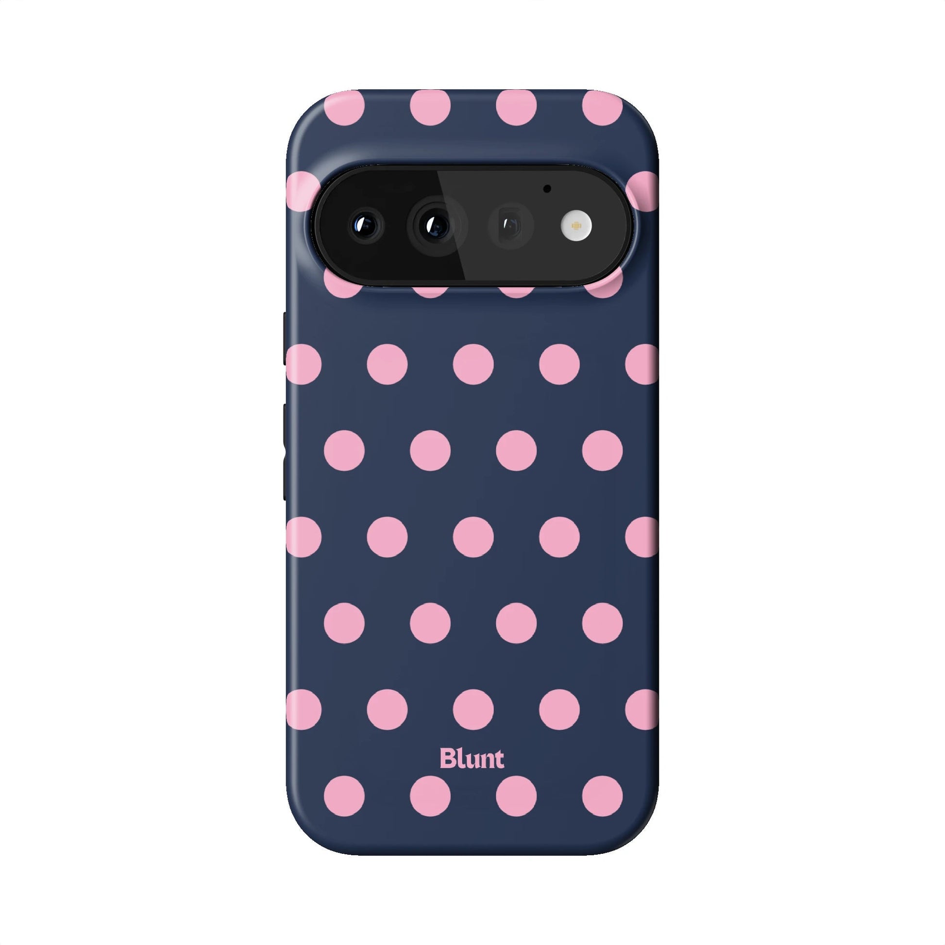 Navy Polka Pixel Case - Blunt Cases