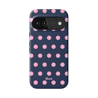 Navy Polka Pixel Case - Blunt Cases