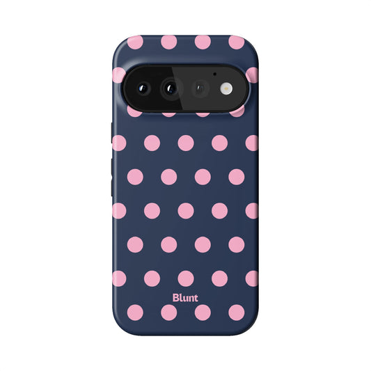 Navy Polka Pixel Case - Blunt Cases