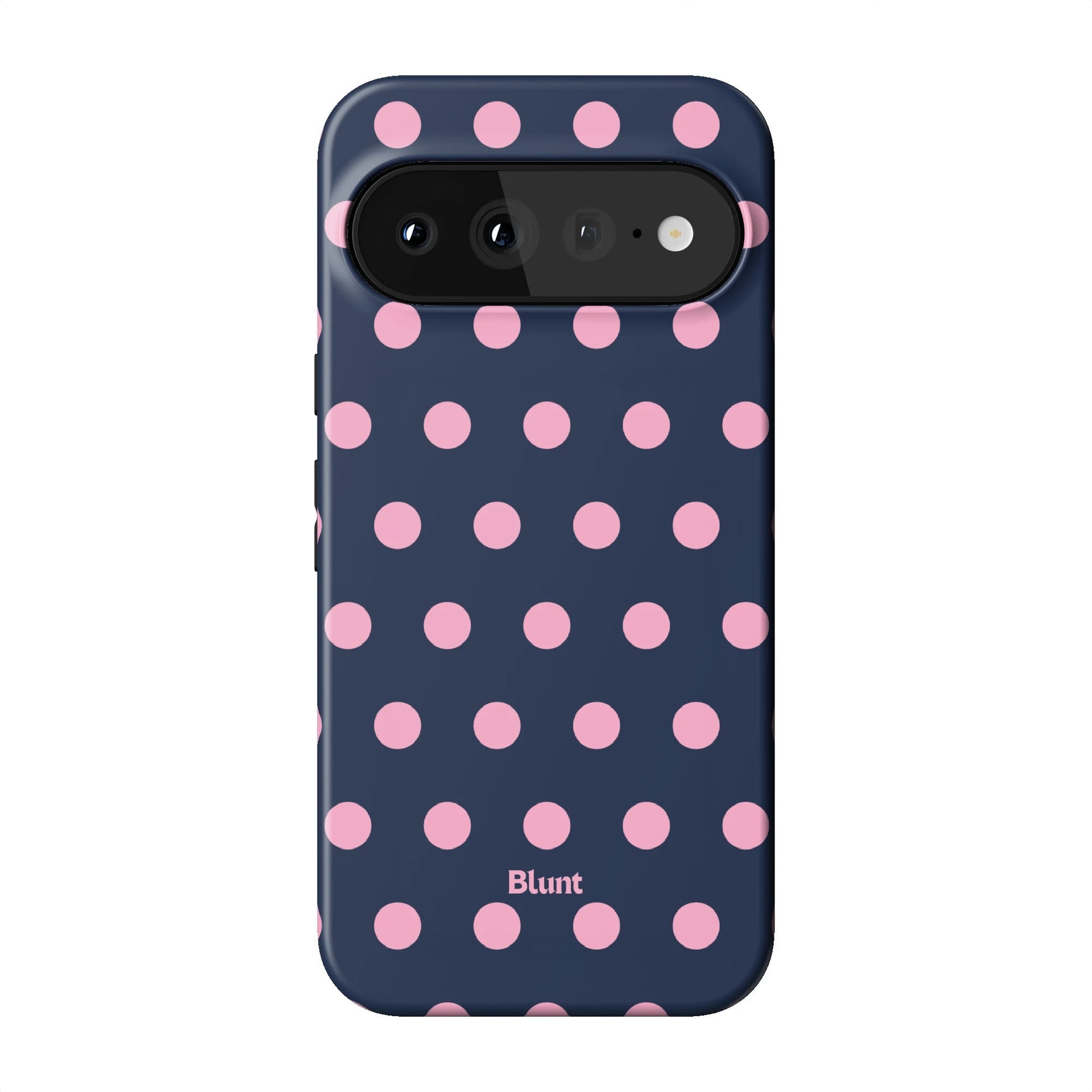 Navy Polka Pixel Case - Blunt Cases