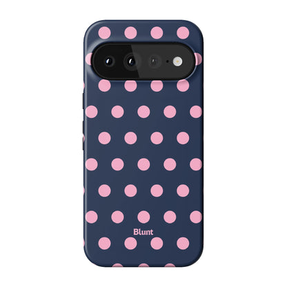 Navy Polka Pixel Case - Blunt Cases