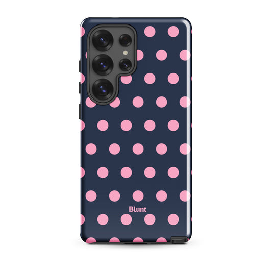 Navy Polka Samsung Case - Blunt Cases