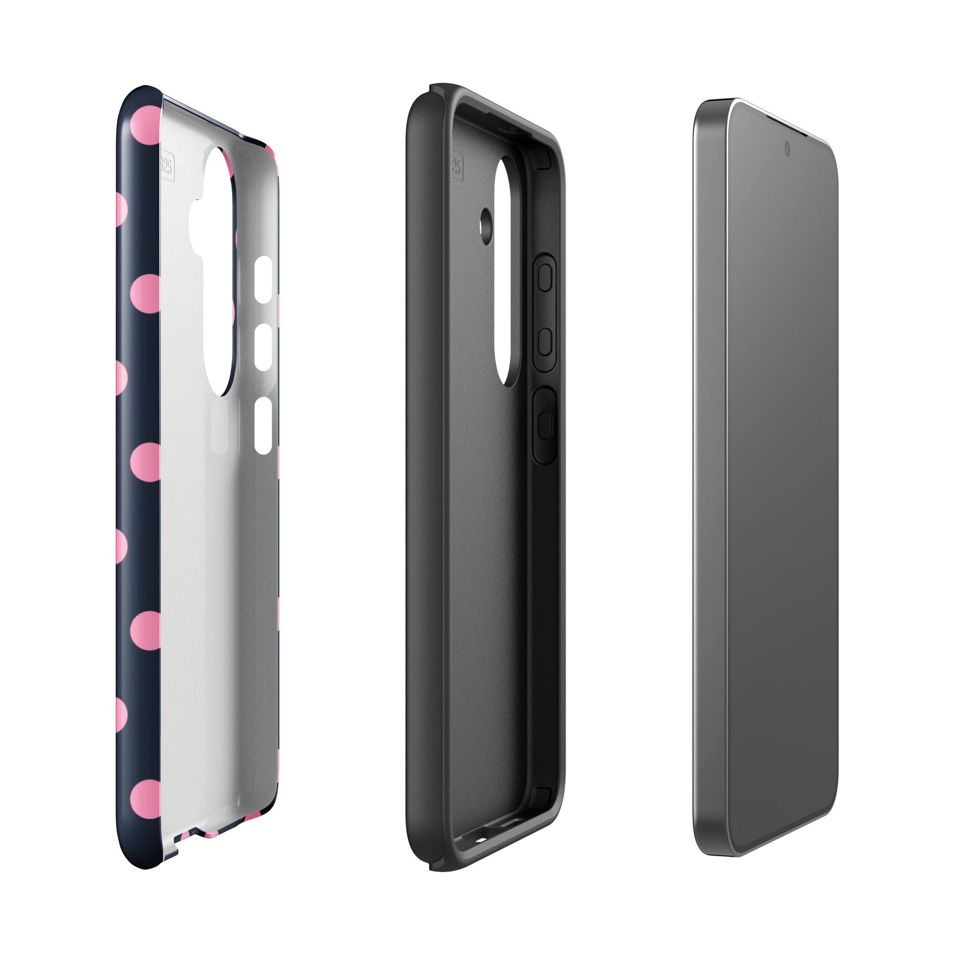Navy Polka Samsung Case - Blunt Cases