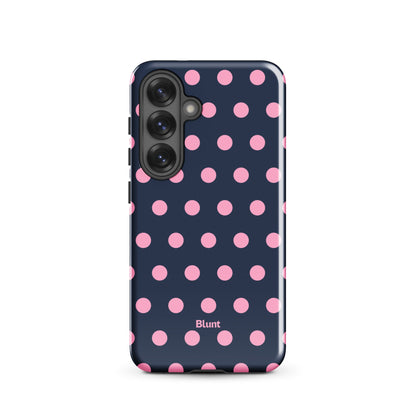 Navy Polka Samsung Case - Blunt Cases