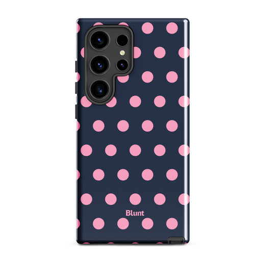 Navy Polka Samsung Case - Blunt Cases